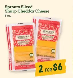 Sprouts Farmers Market Sprouts Sliced Sharp Cheddar Cheese offer