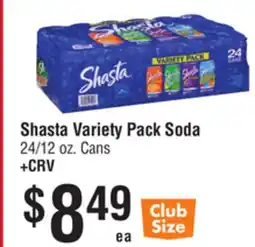 Smart & Final Shasta Variety Pack Soda offer
