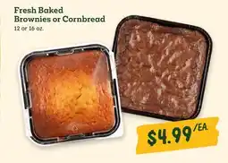 Sprouts Farmers Market Fresh Baked Brownies or Cornbread offer