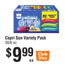 Smart & Final Capri Sun Variety Pack offer