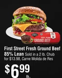Smart & Final First Street Fresh Ground Beef 85% Lean offer