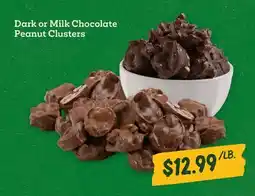 Sprouts Farmers Market Dark or Milk Chocolate Peanut Clusters offer