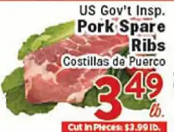Rio Valley Market US Gov't Insp. Pork Spare Ribs offer
