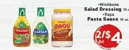 Rio Valley Market • Wishbone Salad Dressing 15 oz. • Ragu Pasta Sauce 16 oz offer