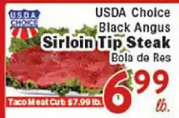 Rio Valley Market USDA Choice Black Angus Sirloin Tip Steak offer