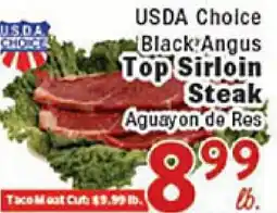 Rio Valley Market USDA Choice Black Angus Top Sirloin Steak offer