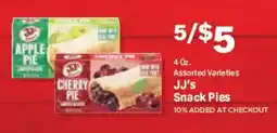 Market Basket JJ's Snack Pies offer
