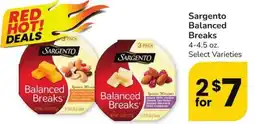 Albertsons Sargento Balanced Breaks offer