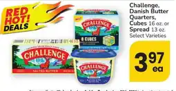 Albertsons Challenge, Danish Butter Quarters offer