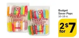 Albertsons Budget Saver Pops offer