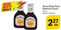 Albertsons Sweet Baby Ray's Barbecue Sauce offer