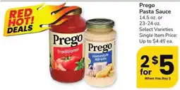 Albertsons Prego Pasta Sauce offer