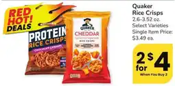 Albertsons Quaker Rice Crisps offer