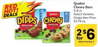 Albertsons Quaker Chewy Bars offer