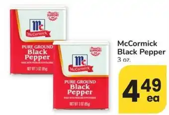 Albertsons McCormick Black Pepper offer