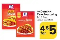 Albertsons McCormick Taco Seasoning offer