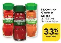 Albertsons McCormick Gourmet Spices offer