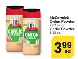 Albertsons McCormick Onion Powder offer