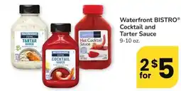 Albertsons Waterfront BISTRO Cocktail and Tarter Sauce offer