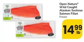 Albertsons Open Nature Wild Caught Alaskan Sockeye Salmon Fillet offer
