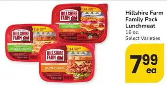 Albertsons Hillshire Farm Family Pack Lunchmeat offer