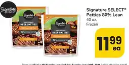 Albertsons Signature SELECT Patties 80% Lean offer