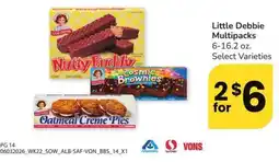 Albertsons Little Debbie Multipacks offer