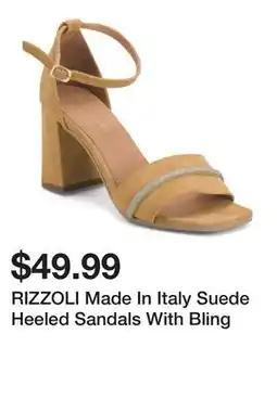 Marshalls RIZZOLI Made In Italy Suede Heeled Sandals With Bling offer