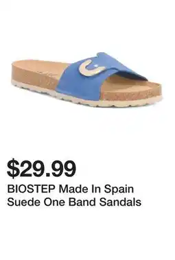 Marshalls BIOSTEP Made In Spain Suede One Band Sandals offer