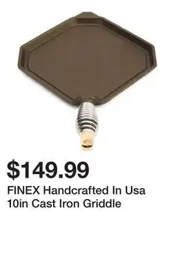 Marshalls FINEX Handcrafted In Usa 10in Cast Iron Griddle offer