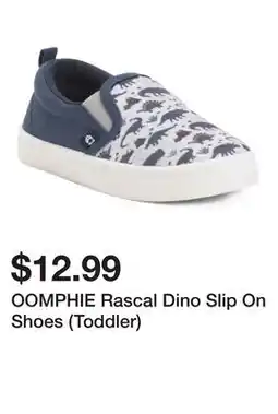 Marshalls OOMPHIE Rascal Dino Slip On Shoes (Toddler) offer
