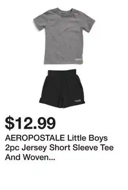 Marshalls AEROPOSTALE Little Boys 2pc Jersey Short Sleeve Tee And Woven Shorts Set offer