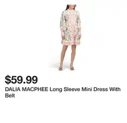Marshalls DALIA MACPHEE Long Sleeve Mini Dress With Belt offer