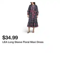 Marshalls LEA Long Sleeve Floral Maxi Dress offer