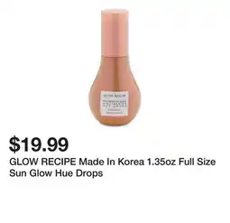 Marshalls GLOW RECIPE Made In Korea 1.35oz Full Size Sun Glow Hue Drops offer