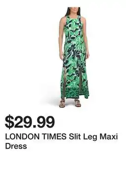 Marshalls LONDON TIMES Slit Leg Maxi Dress offer