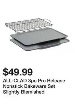 Marshalls ALL-CLAD 3pc Pro Release Nonstick Bakeware Set Slightly Blemished offer