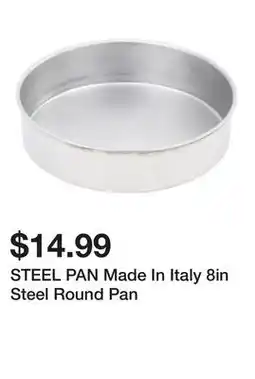 Marshalls STEEL PAN Made In Italy 8in Steel Round Pan offer