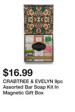 Marshalls CRABTREE & EVELYN 9pc Assorted Bar Soap Kit In Magnetic Gift Box offer