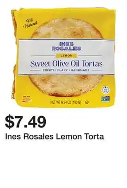 Wegmans Ines Rosales Lemon Torta offer