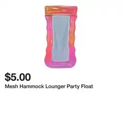 Five Below Mesh Hammock Lounger Party Float offer