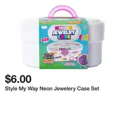 Five Below Style My Way Neon Jewelery Case Set offer