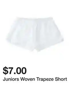 Five Below Juniors Woven Trapeze Short offer
