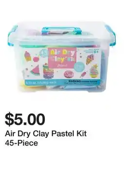 Five Below Air Dry Clay Pastel Kit 45-Piece offer
