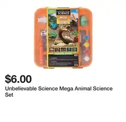 Five Below Unbelievable Science Mega Animal Science Set offer