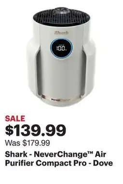 Best Buy Shark - NeverChange Air Purifier Compact Pro - Dove offer