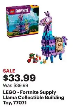 Best Buy LEGO - Fortnite Supply Llama Collectible Building Toy, 77071 offer