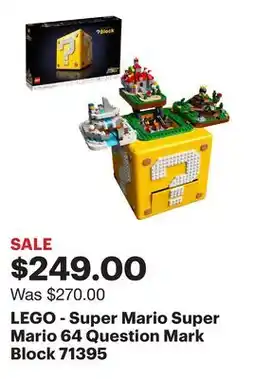 Best Buy LEGO - Super Mario Super Mario 64 Question Mark Block 71395 offer
