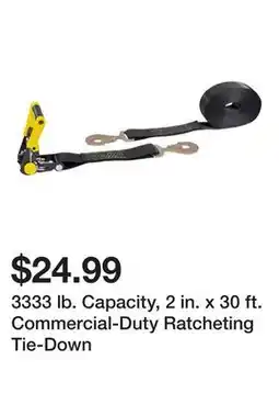Harbor Freight Tools 3333 lb. Capacity, 2 in. x 30 ft. Commercial-Duty Ratcheting Tie-Down offer