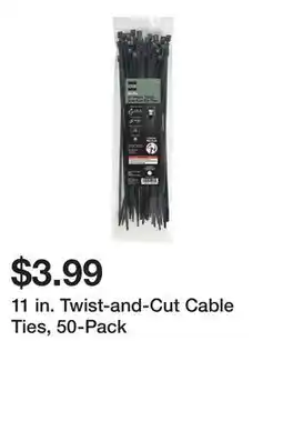 Harbor Freight Tools 11 in. Twist-and-Cut Cable Ties, 50-Pack offer
